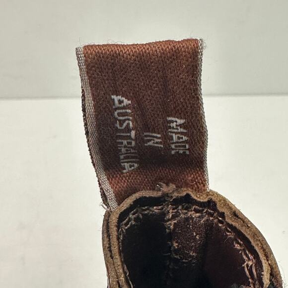 NEW HEELS R. M. Williams VTG Craftsman Chelsea Boot Chestnut Leather UK 8 / US 9 - Picture 11 of 14